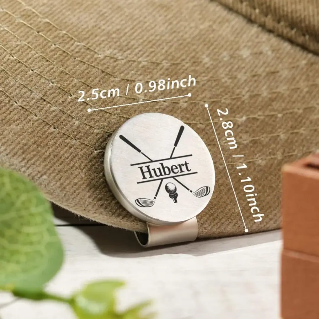 Personalized Name Golf Ball Marker Custom Engraved Golfer Gift