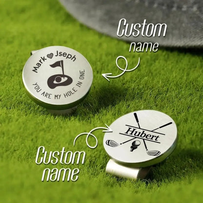 Personalized Name Golf Ball Marker Custom Engraved Golfer Gift