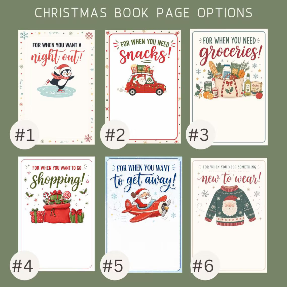 Personalized Christmas Gift Card Book – Custom Gift Card Holder