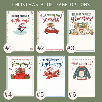 Personalized Christmas Gift Card Book – Custom Gift Card Holder