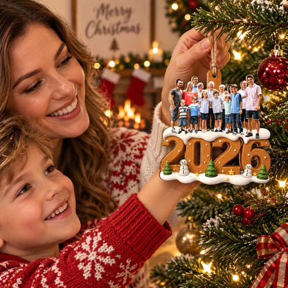 Personalized Custom Acrylic Family Photo Christmas Ornament