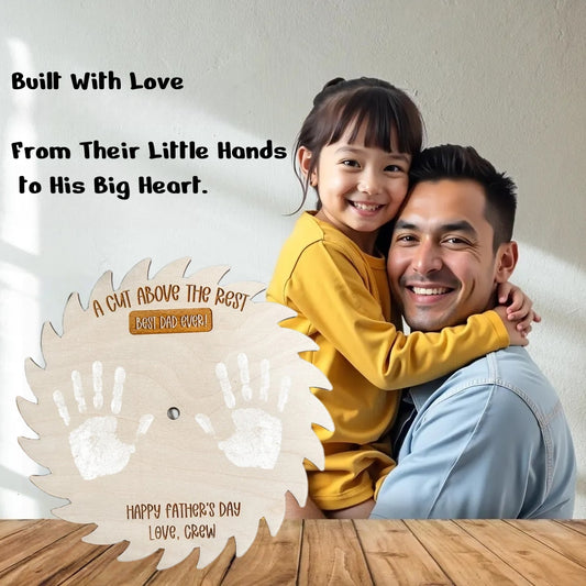 Personalized DIY Handprint Sign – Father’s Day Gift for Dad