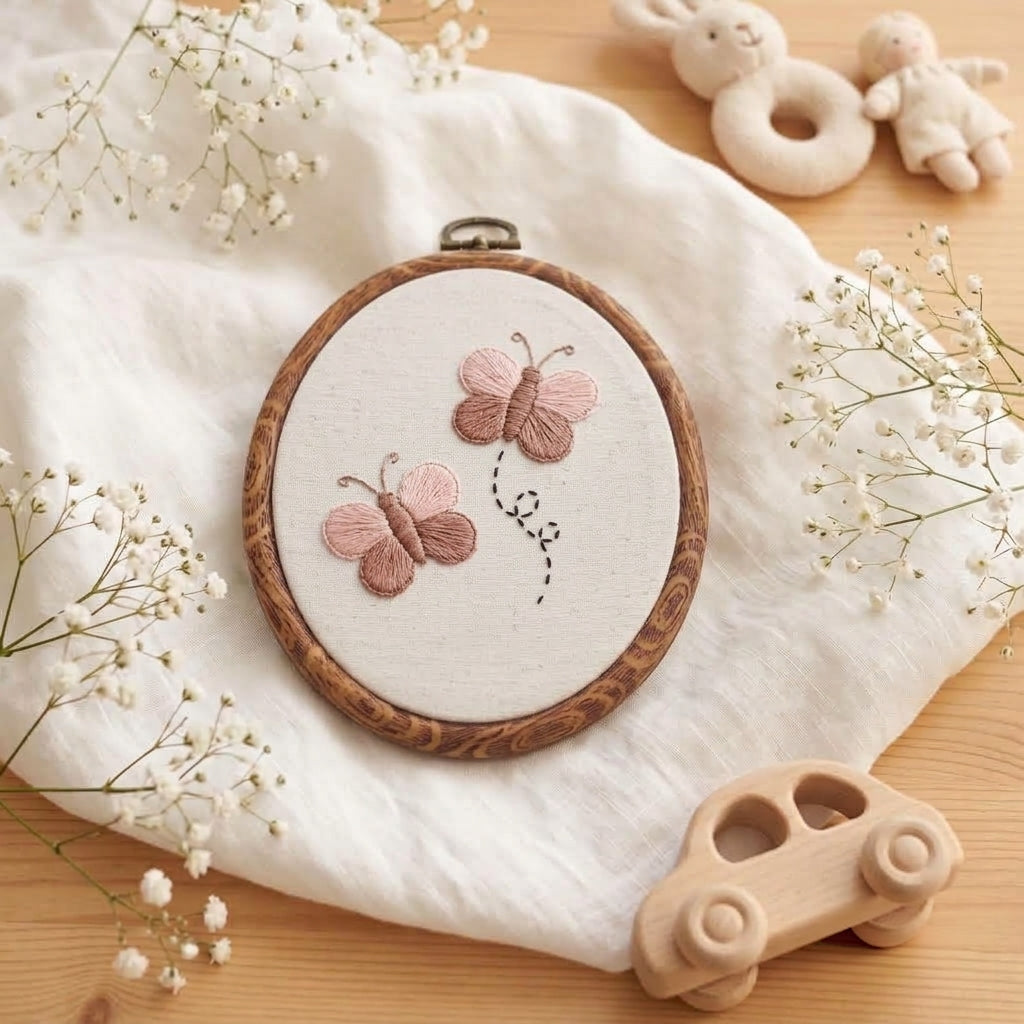 Personalized Baby Name Sign, Embroidered Animal Nursery Decor