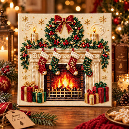 5D Christmas Pearl Diamond Art Kit | DIY Holiday Craft