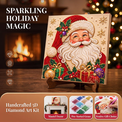 5D Christmas Pearl Diamond Art Kit | DIY Holiday Craft