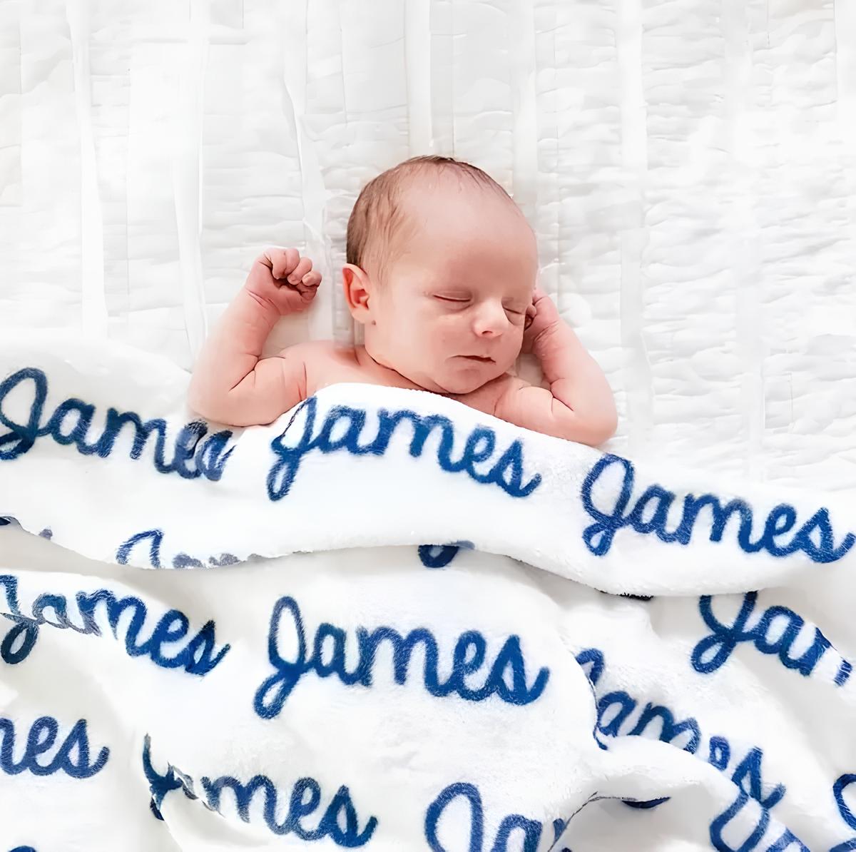 🎁ACHETEZ 2 LIVRAISON GRATUITE🎁 Couverture personnalisée avec nom de famille super douce de haute qualité