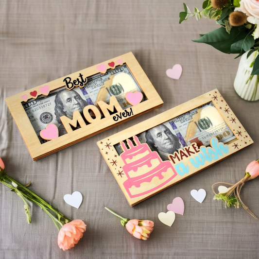 Wooden Envelope Money Holder - Perfect Gift for Mother's Day & Father's Day