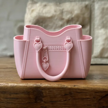 Personalized Handbag Desk Organizer – Custom Teacher Pen Holder & Desk Storage