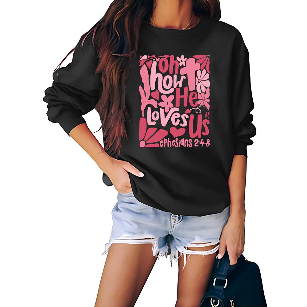 Oh comme il nous aime Sweat-shirt unisexe Christian Valentine