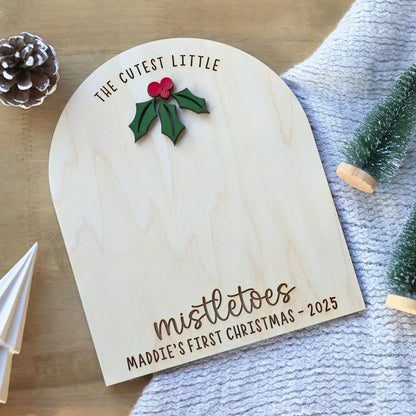 DIY Baby Footprint Sign – First Christmas Personalized Keepsake