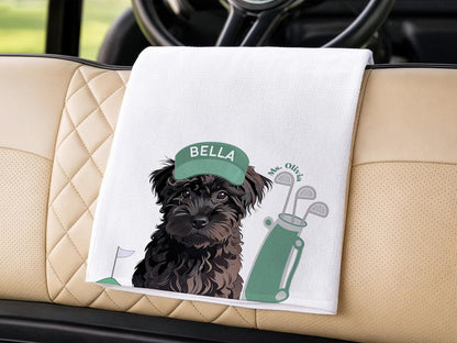 Custom Pet Golf Towel with Photo – Personalized