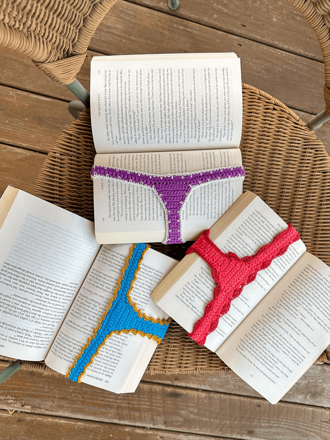 Handmade Crochet Bookmark – Funny Sheila Book Thong Gift for Readers