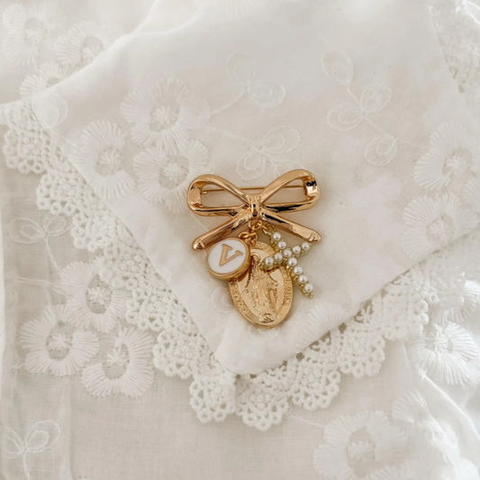 Personalized Catholic Baby Protection Pin - Baptism Gift