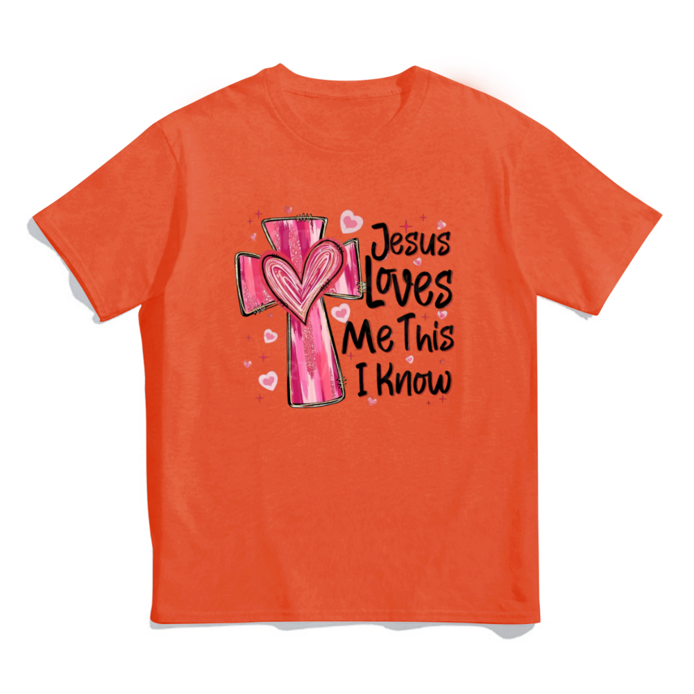 T-shirt unisexe Jésus m'aime - Cadeau Saint Valentin