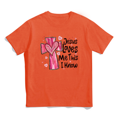 T-shirt unisexe Jésus m'aime - Cadeau Saint Valentin