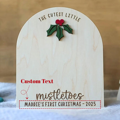 DIY Baby Footprint Sign – First Christmas Personalized Keepsake