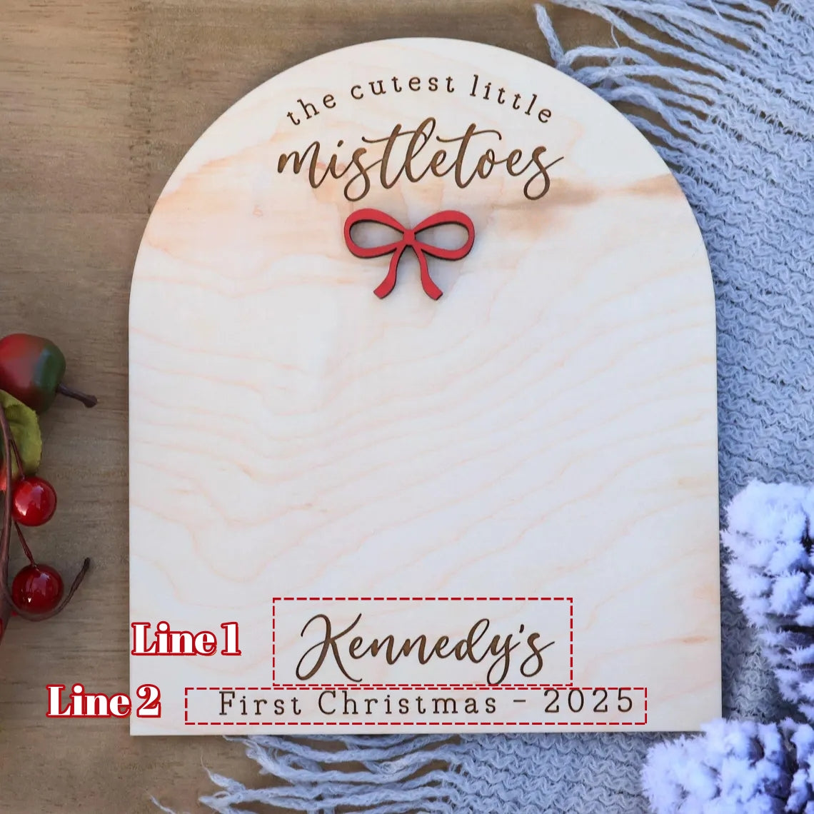 DIY Baby Footprint Sign – First Christmas Personalized Keepsake