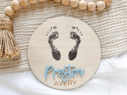 Custom Baby Name Sign for Hospital – Birth Announcement Keepsake