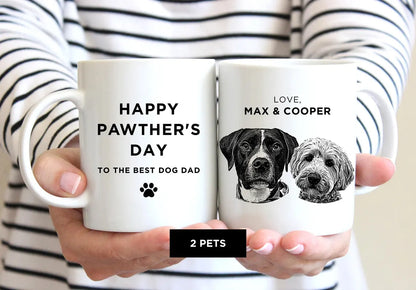 Father's Day Dog Dad Mug – Personalized Pet Gift for Fur Dads