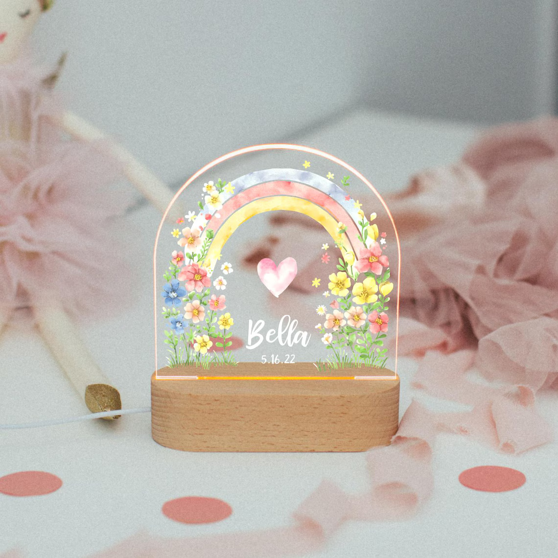 Personalized Baby & Kids Night Light – Custom Name Lamp