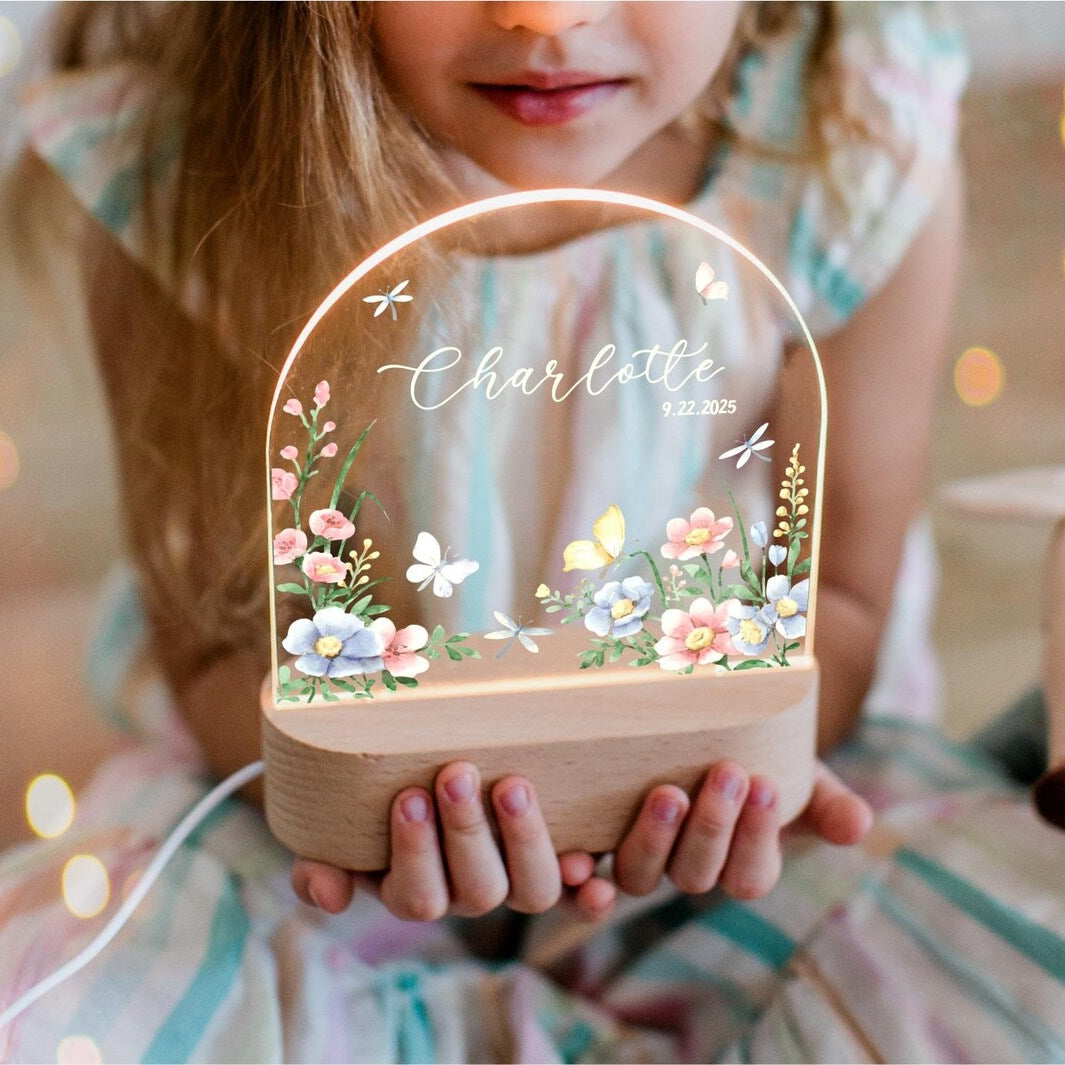 Personalized Baby & Kids Night Light – Custom Name Lamp