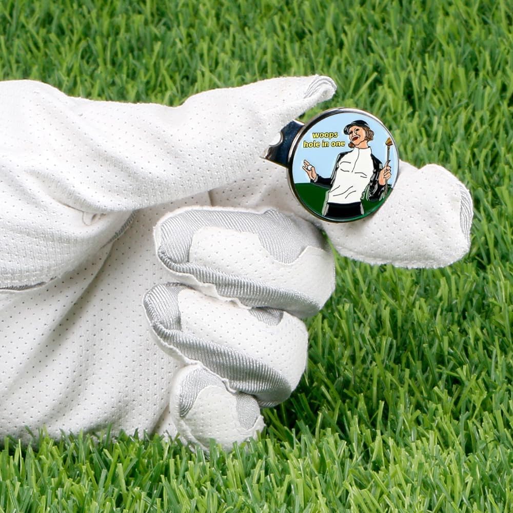 Funny Magnetic Golf Ball Marker Cartoon Hat Clip – Golf Gift