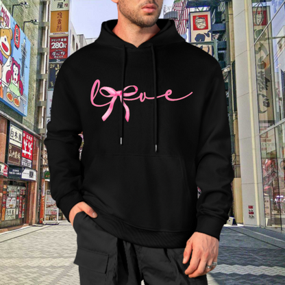 Sweat à capuche pour couple avec imprimé papillon et nœud - Cadeau romantique pour la Saint-Valentin