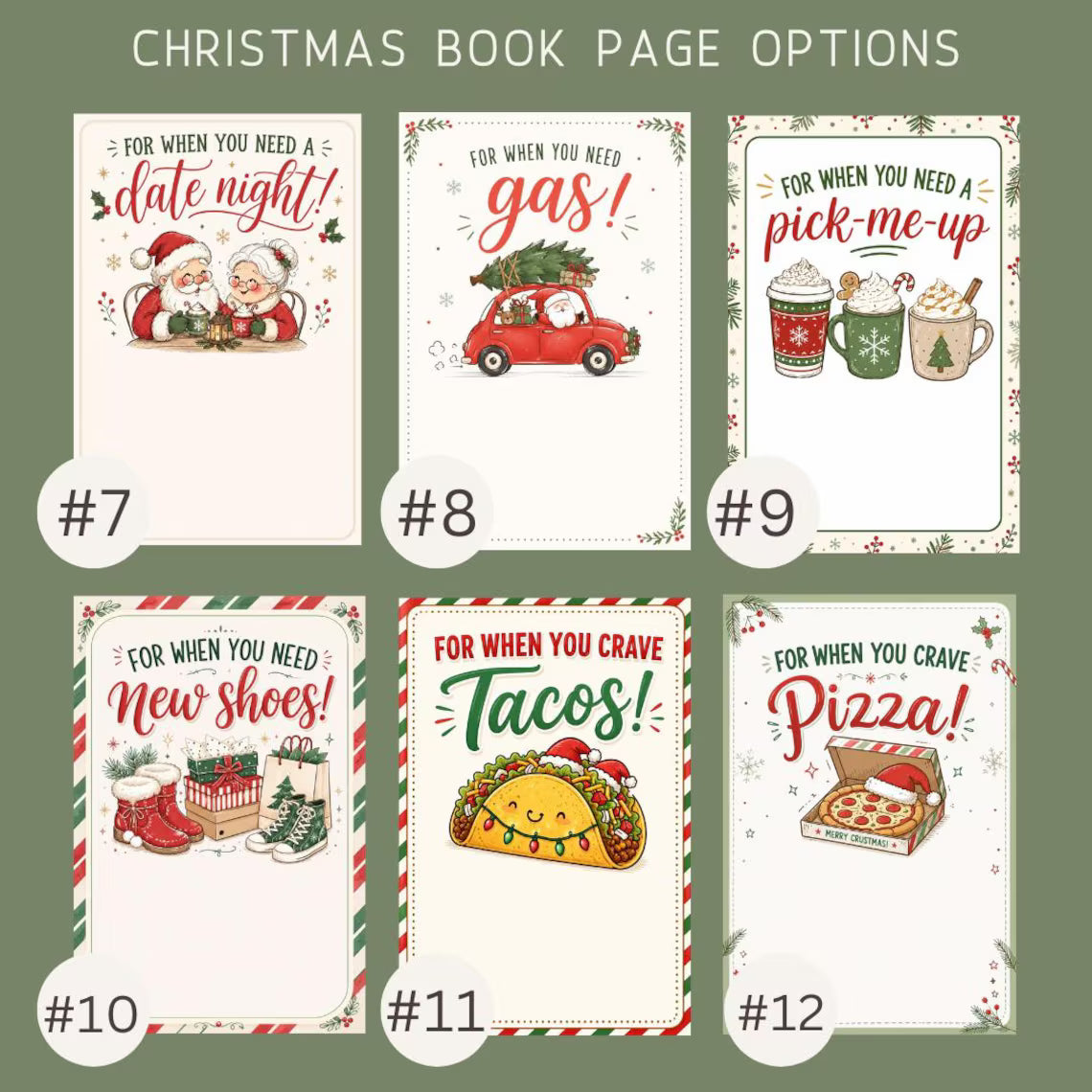 Personalized Christmas Gift Card Book – Custom Gift Card Holder