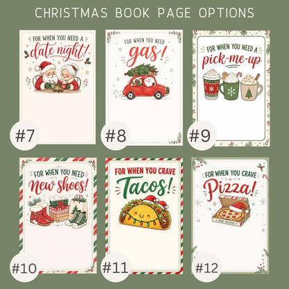 Personalized Christmas Gift Card Book – Custom Gift Card Holder
