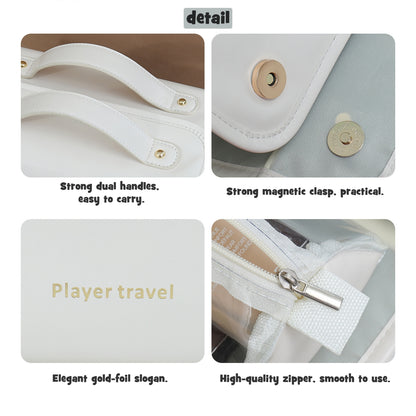 Anpassbare abnehmbare 4-in-1-Reise-Make-up-Tasche