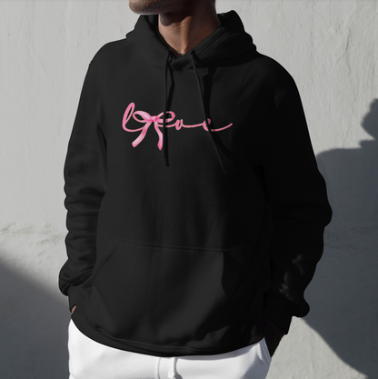 Sweat à capuche pour couple avec imprimé papillon et nœud - Cadeau romantique pour la Saint-Valentin