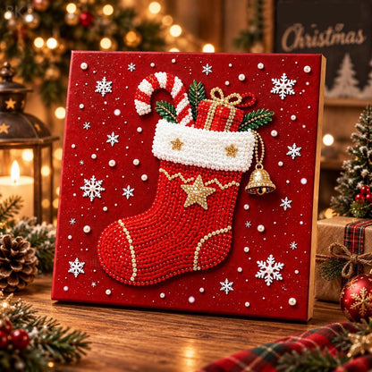 5D Christmas Pearl Diamond Art Kit | DIY Holiday Craft