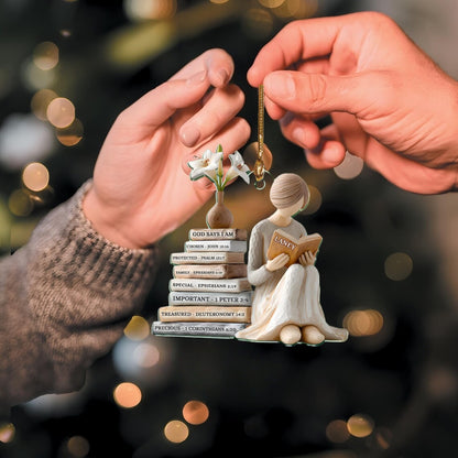 Personalized God Says I Am Ornament – Christian Christmas Keepsake