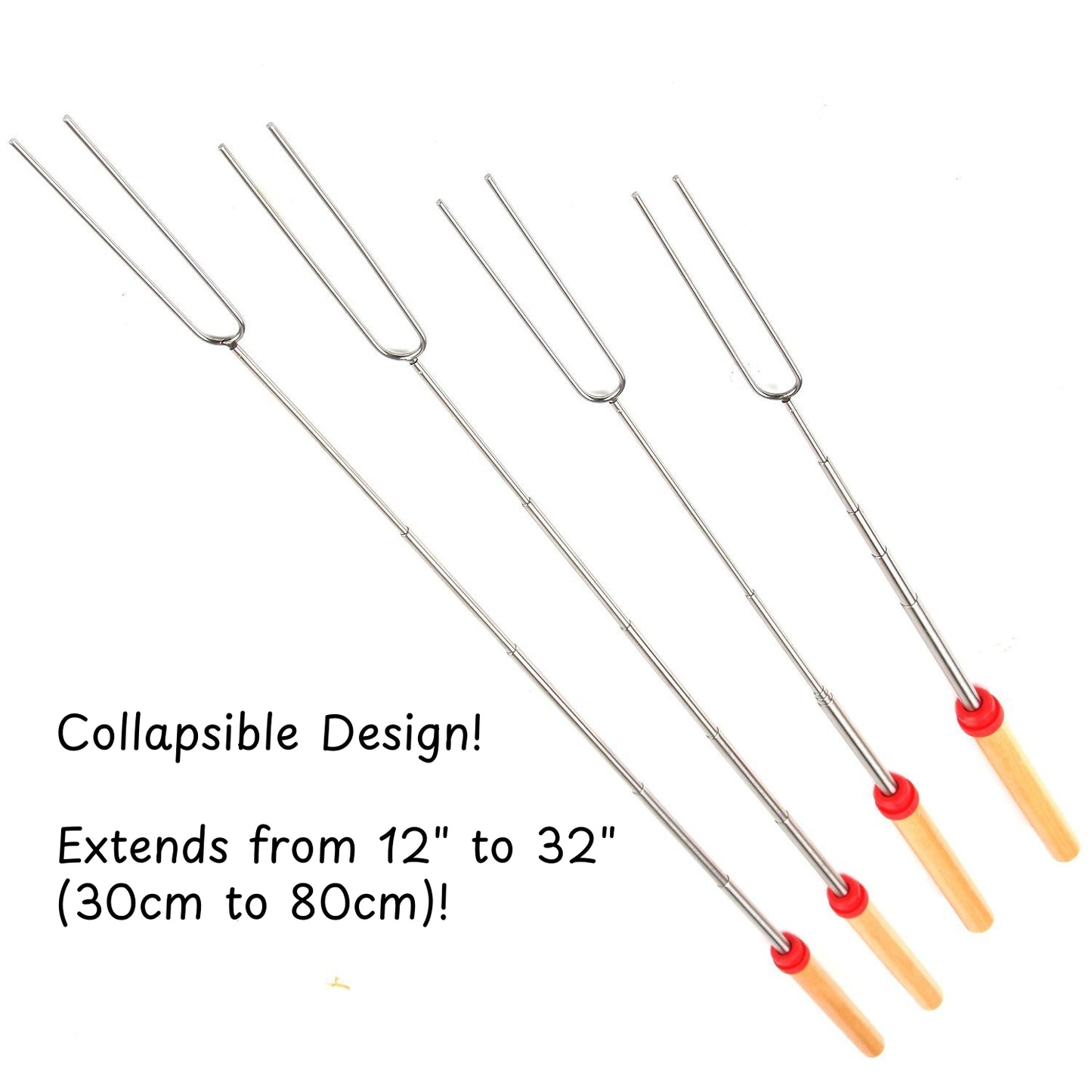Personalized Marshmallow Roasting Stick – Engraved Telescopic Fork