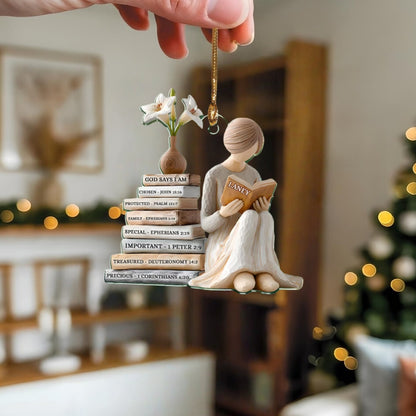 Personalized God Says I Am Ornament – Christian Christmas Keepsake