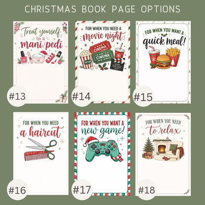 Personalized Christmas Gift Card Book – Custom Gift Card Holder
