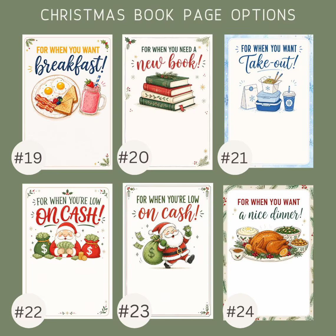 Personalized Christmas Gift Card Book – Custom Gift Card Holder