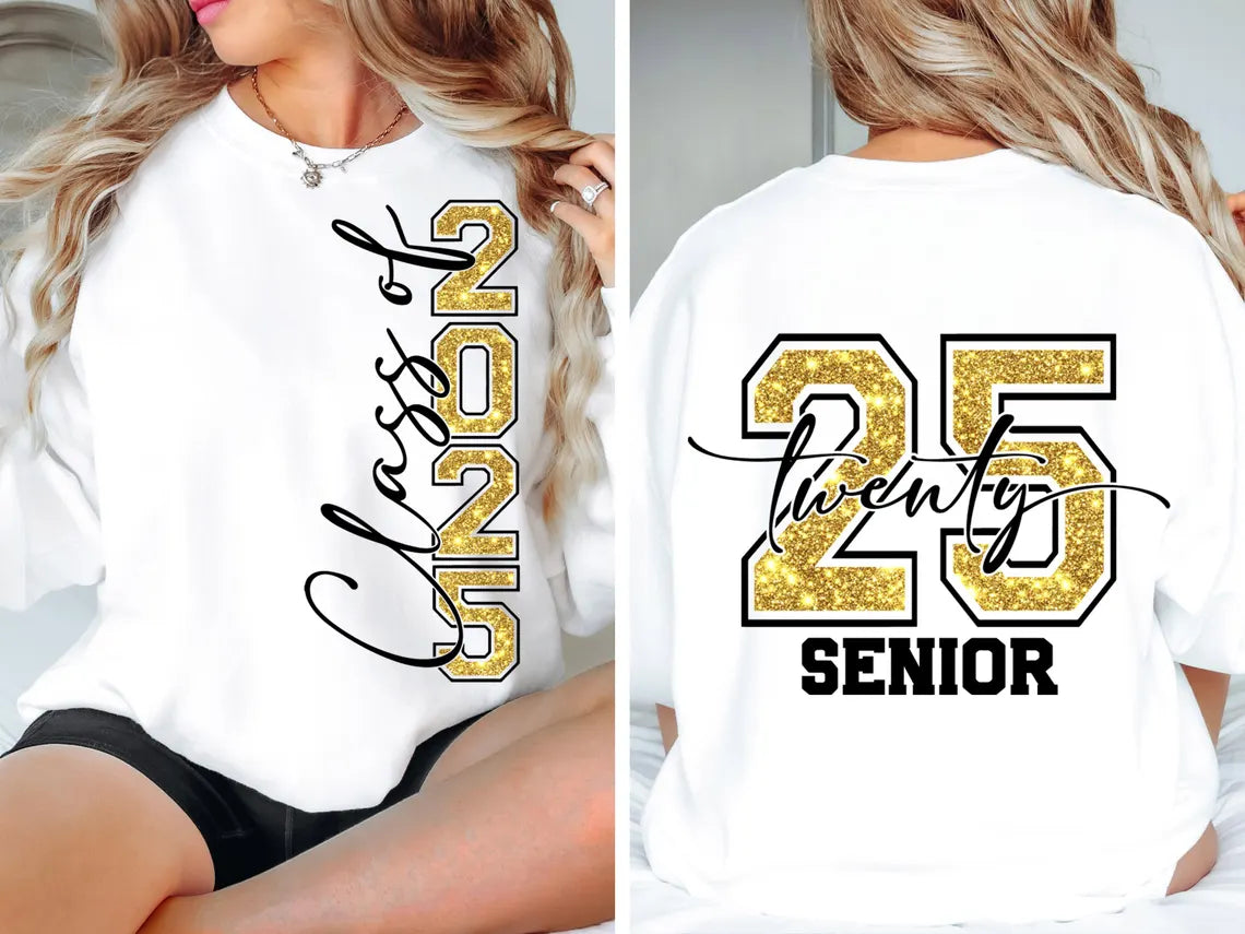 Custom Senior 2025 T-shirt – Personalized Graduation Hoodie