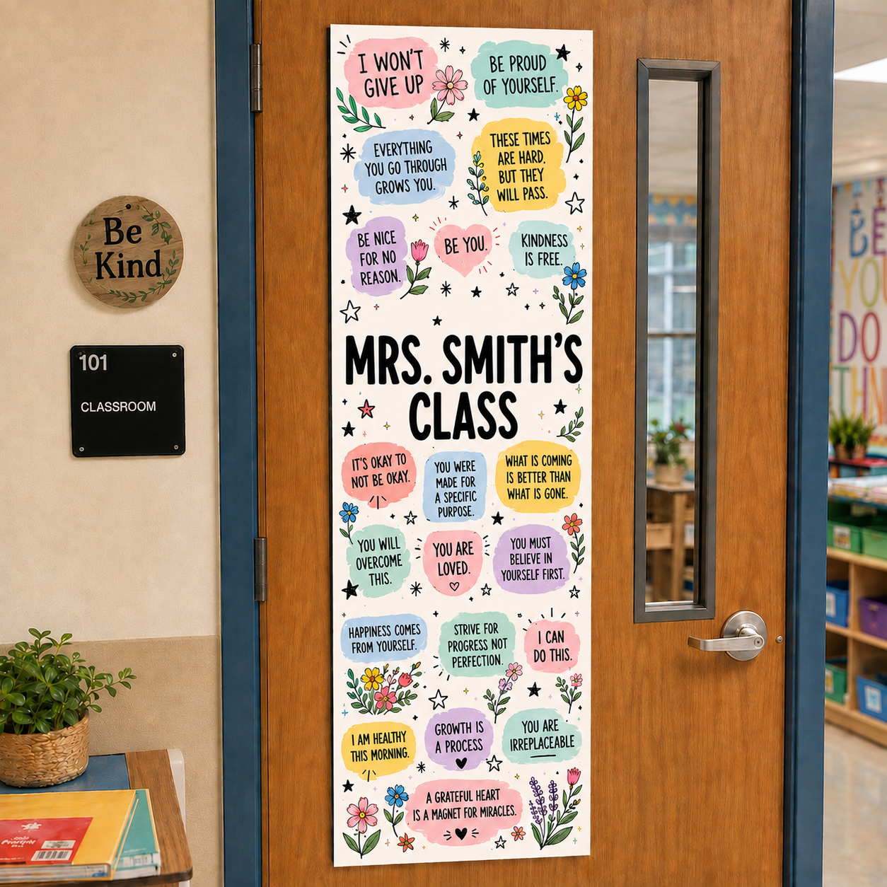 Personalized Daily Reminder Classroom Tapestry | Inspiring Teacher & Classroom Decor