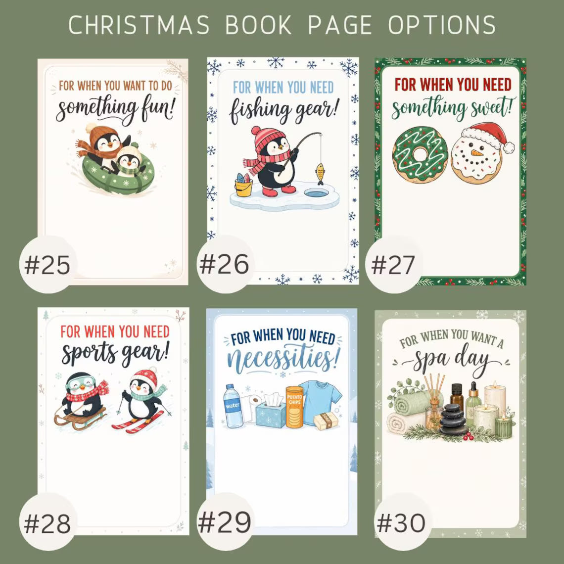 Personalized Christmas Gift Card Book – Custom Gift Card Holder