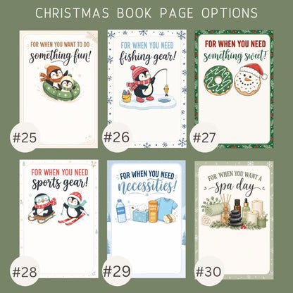 Personalized Christmas Gift Card Book – Custom Gift Card Holder