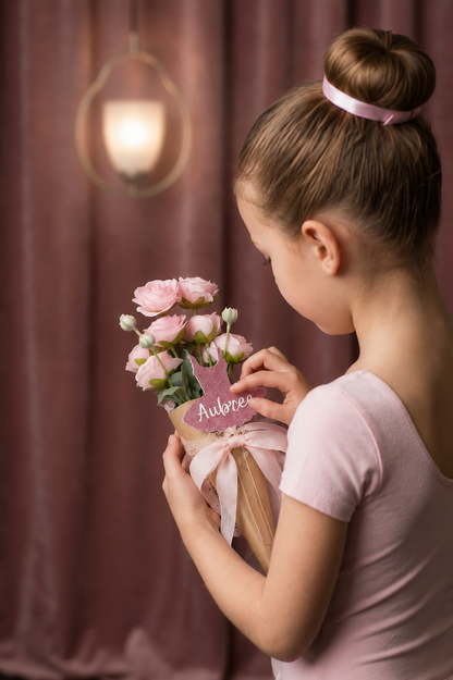 Personalized Dance Recital Bouquet Insert Acrylic Flower Pick