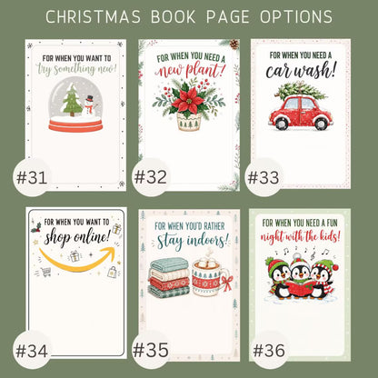 Personalized Christmas Gift Card Book – Custom Gift Card Holder