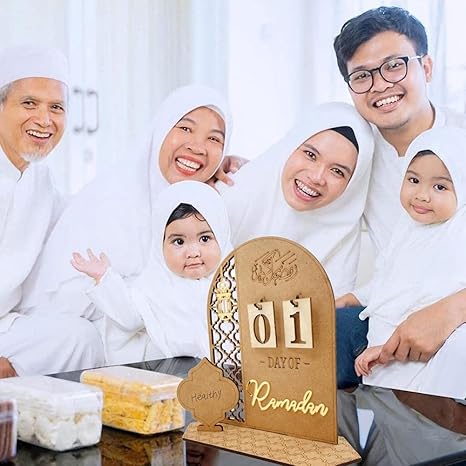 DIY Wooden Ramadan Countdown Calendar – Rustic Decor for Ramadan & Eid