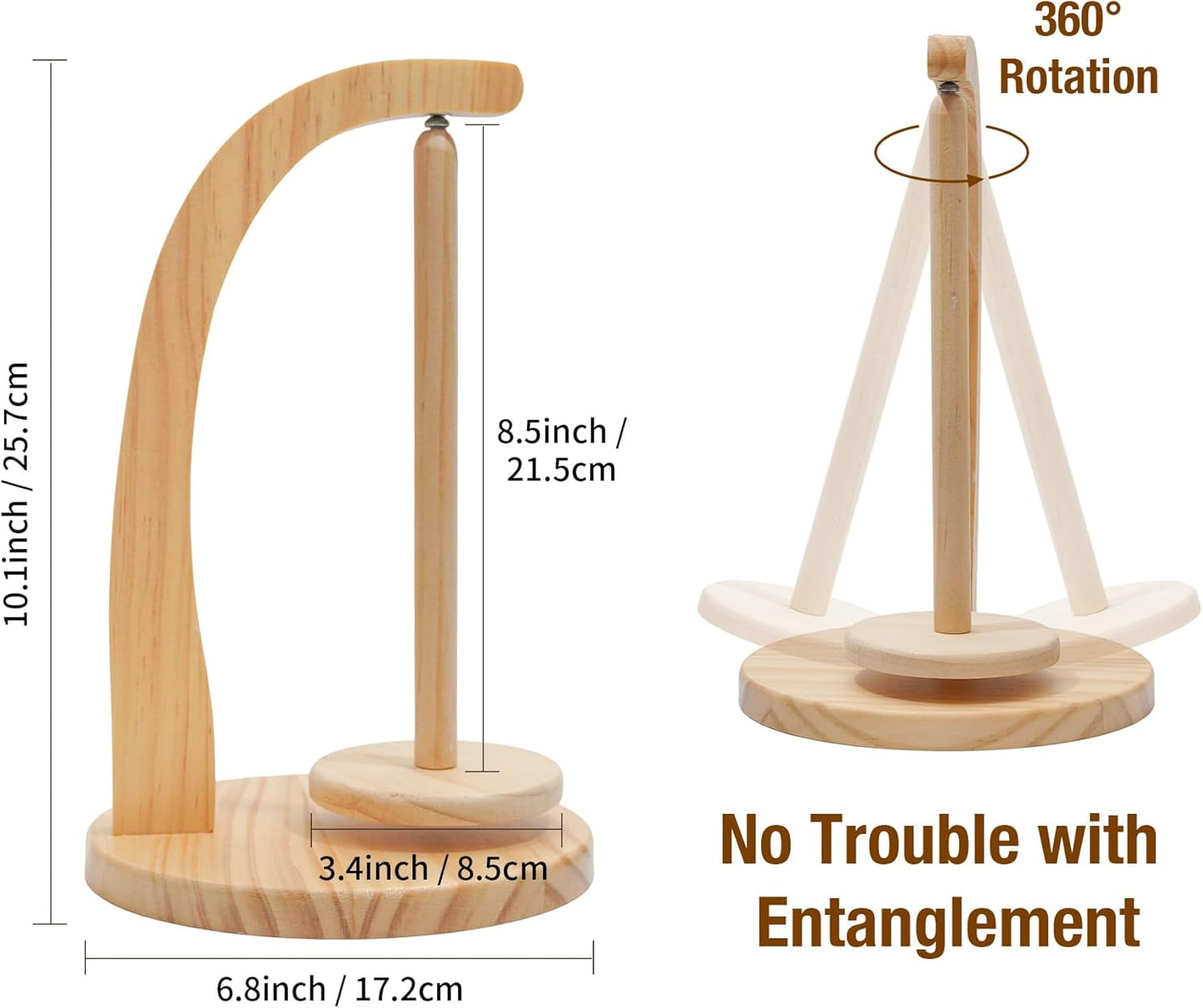 Custom Magnetic Yarn Ball Holder | Rotating Yarn Feeder for Knitters