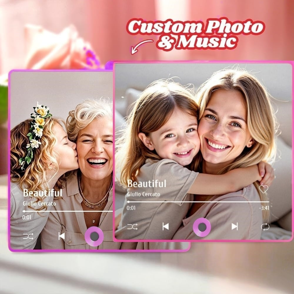 Custom Music Photo Magnet – Bluetooth/MP3 Plaque Gift