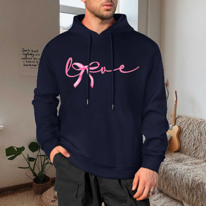 Sweat à capuche pour couple avec imprimé papillon et nœud - Cadeau romantique pour la Saint-Valentin