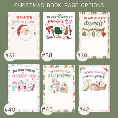 Personalized Christmas Gift Card Book – Custom Gift Card Holder