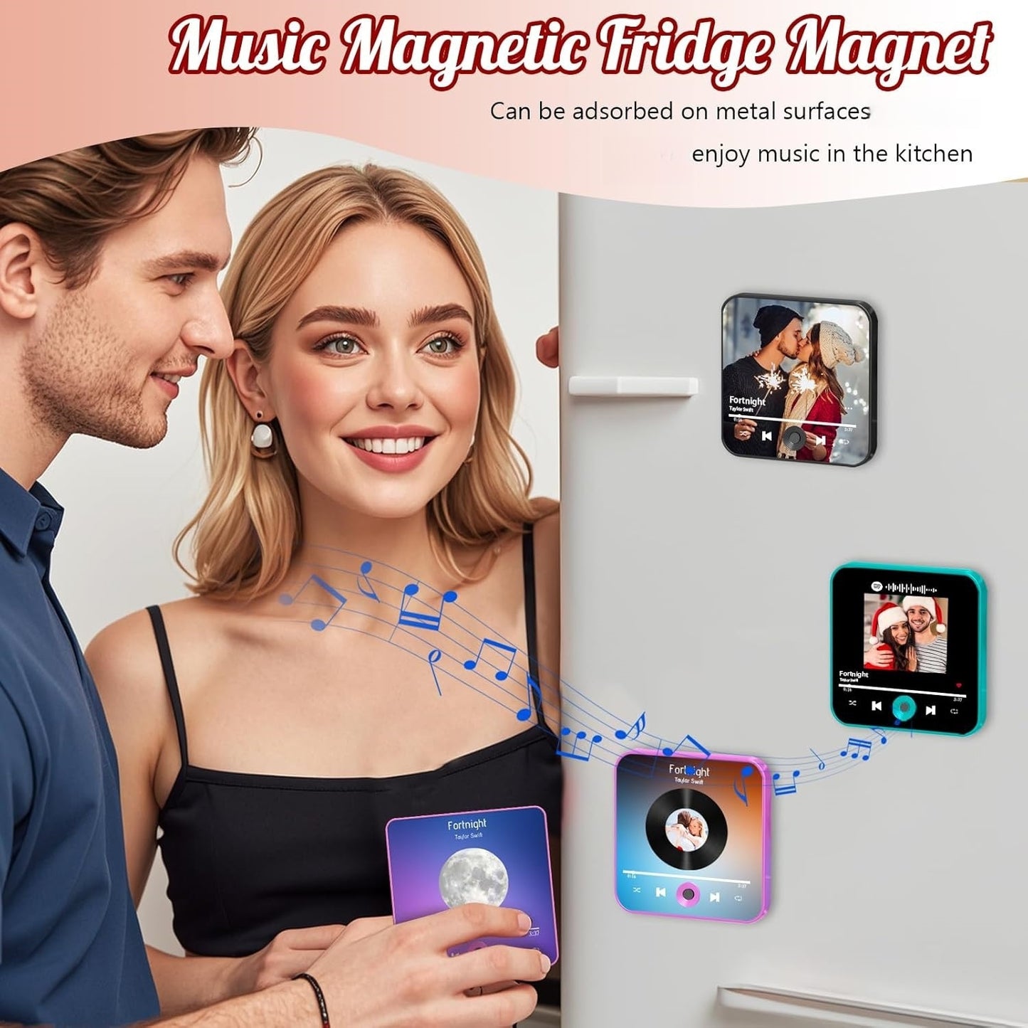 Custom Music Photo Magnet – Bluetooth/MP3 Plaque Gift