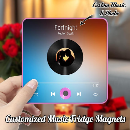 Custom Music Photo Magnet – Bluetooth/MP3 Plaque Gift